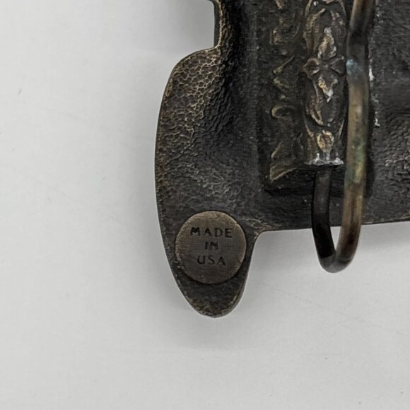 Vintage Bergamot Brass Works (1979) Stagecoach Cowboy Belt Buckle MADE IN USA - Picture 6 of 7